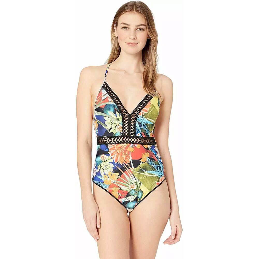 NWT Lucky Brand Malibu Canyon One-Piece Swimsuit S